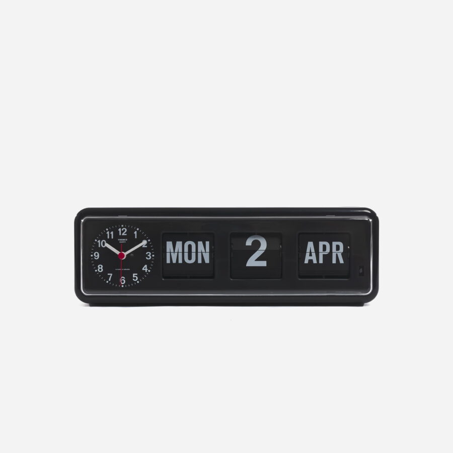 TWEMCO Calendar Flip Clock BQ-38 Black