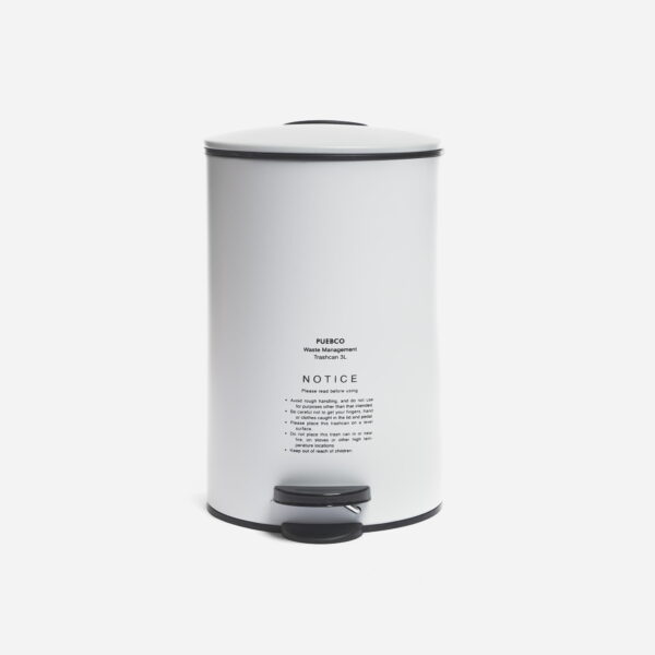 PUEBCO Trash Can White