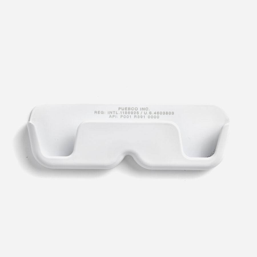 Puebco Aluminium Die Casting Glasses Holder White